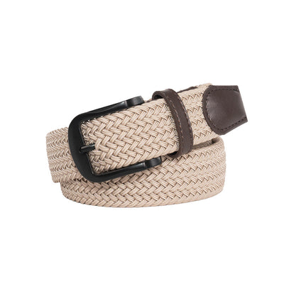 Men's Braided  Elastic Belt
