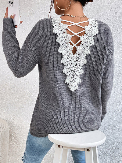 V-neck Sweater for Ladies