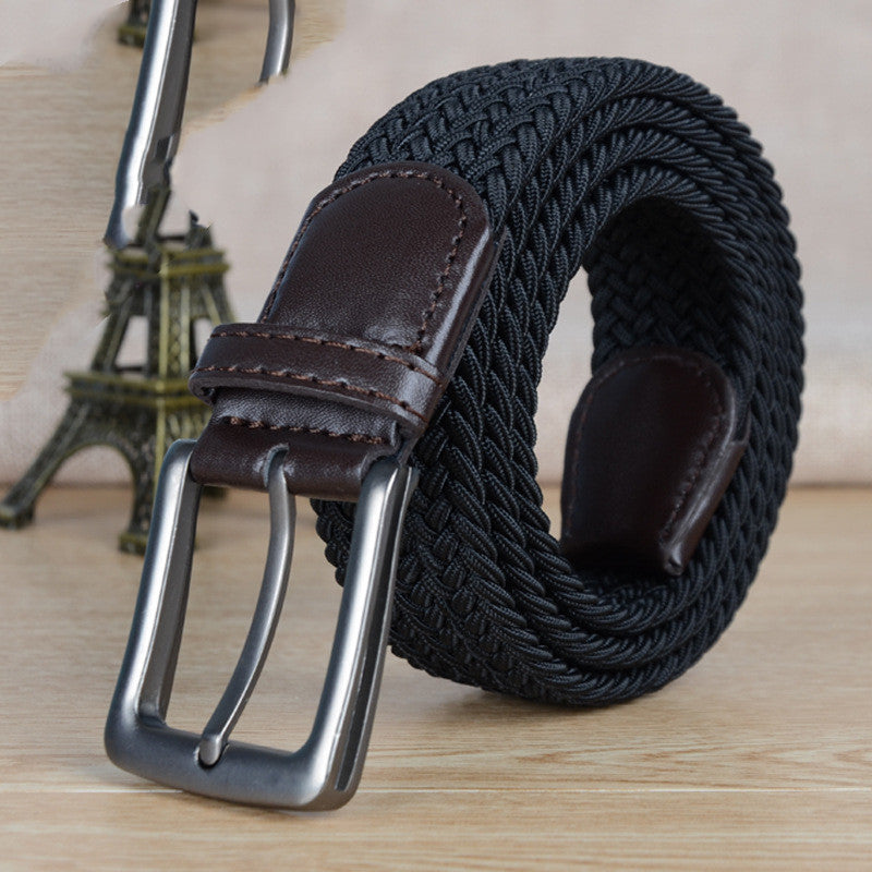 Elastic Canvas Trouser Belt