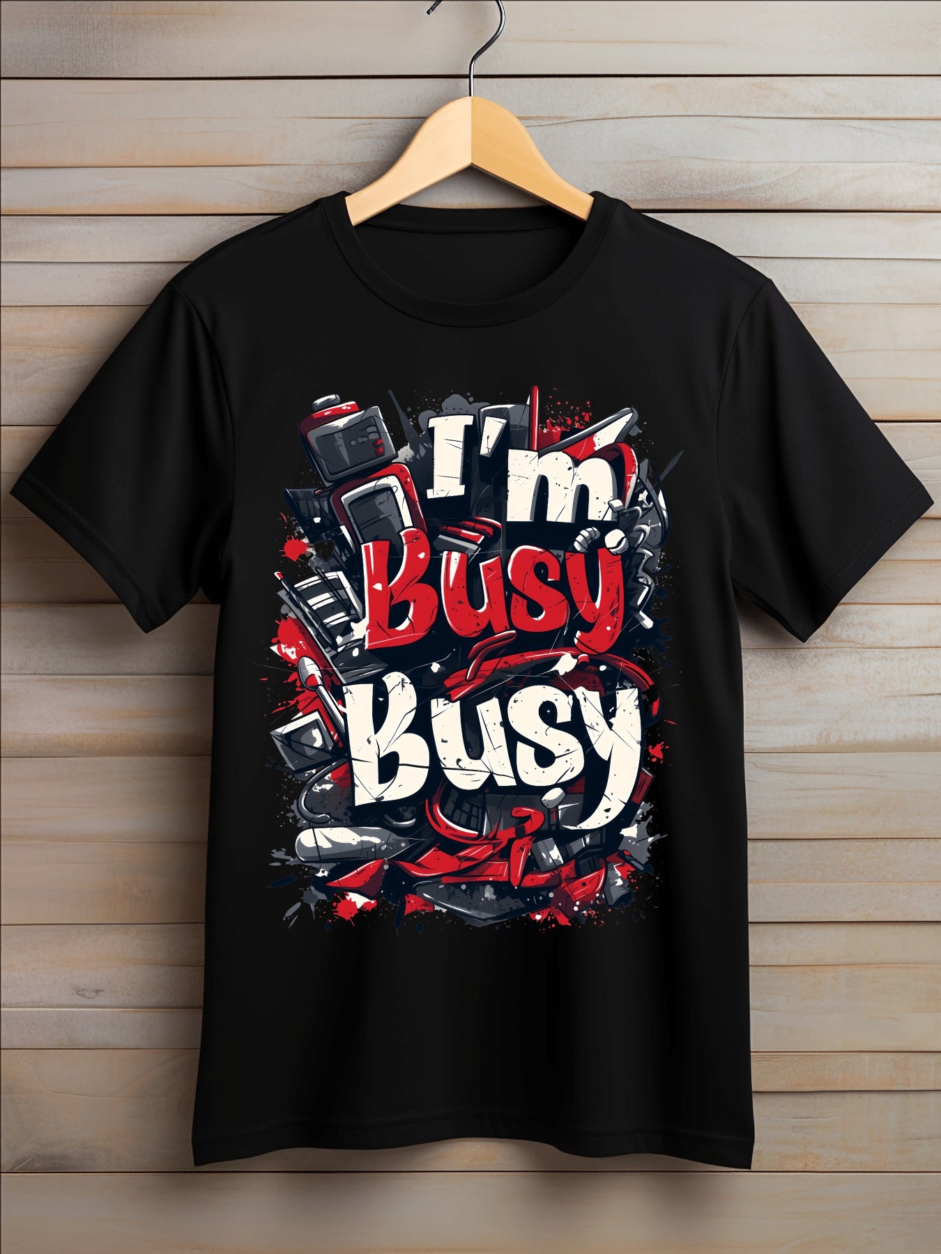 Printing Men's Round Neck