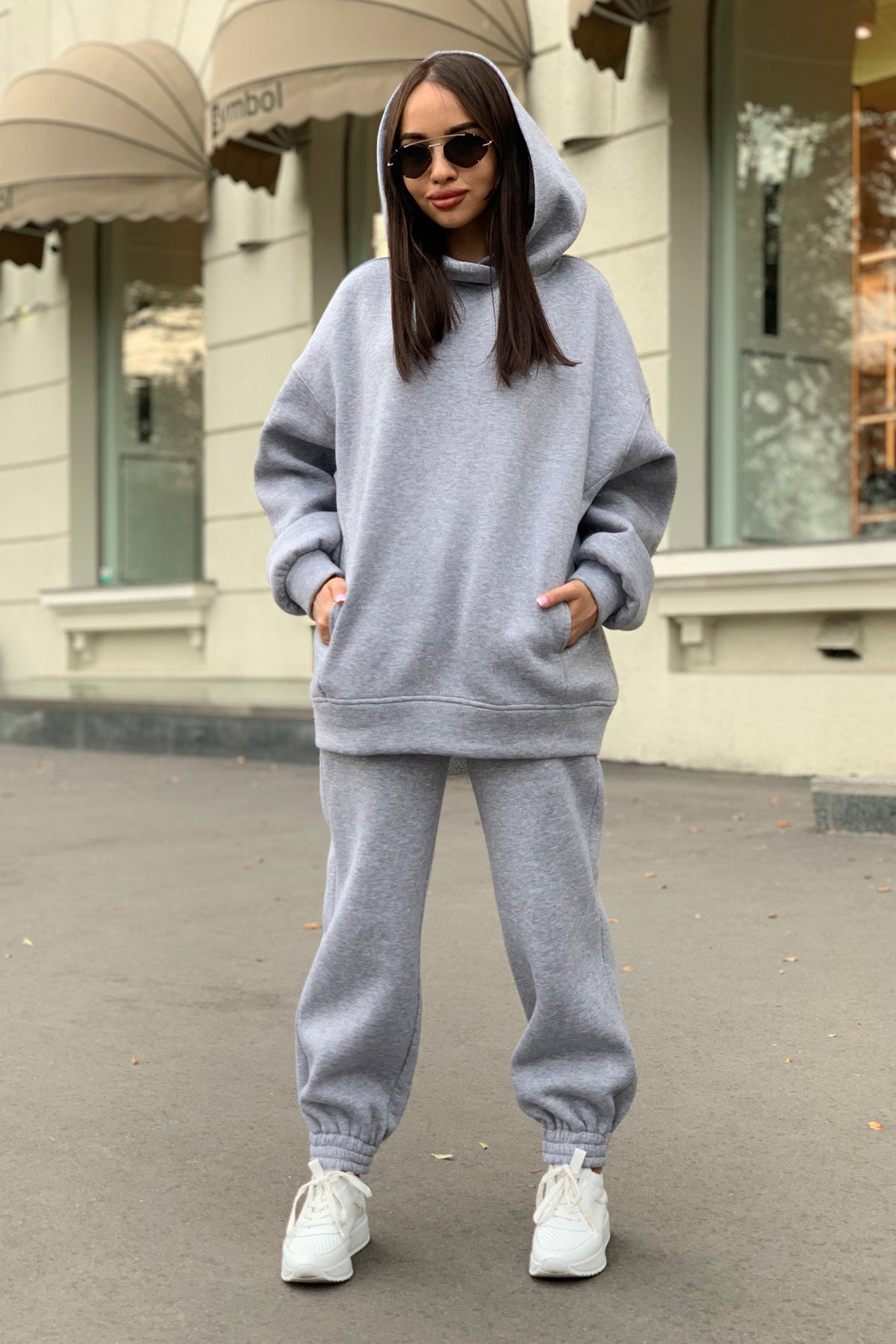 Fashion Solid Color Hoodie