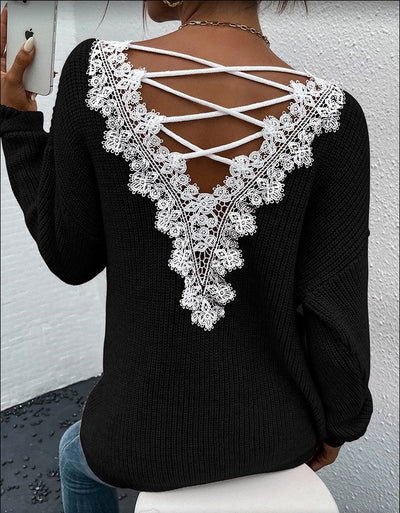 V-neck Sweater for Ladies