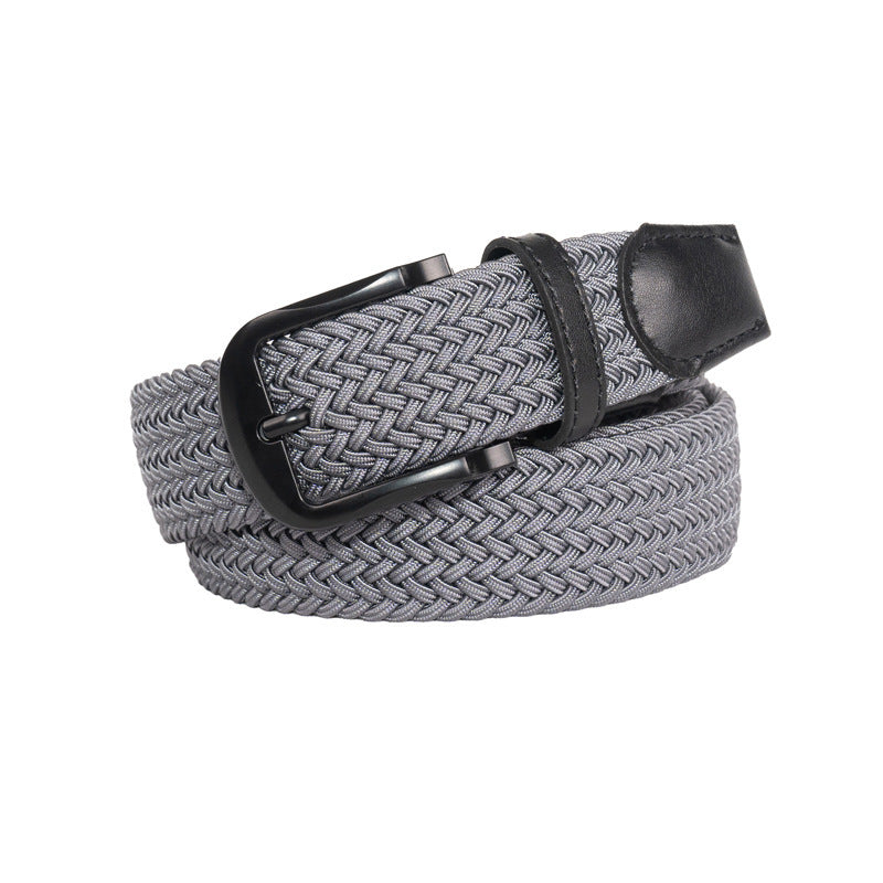 Men's Braided  Elastic Belt