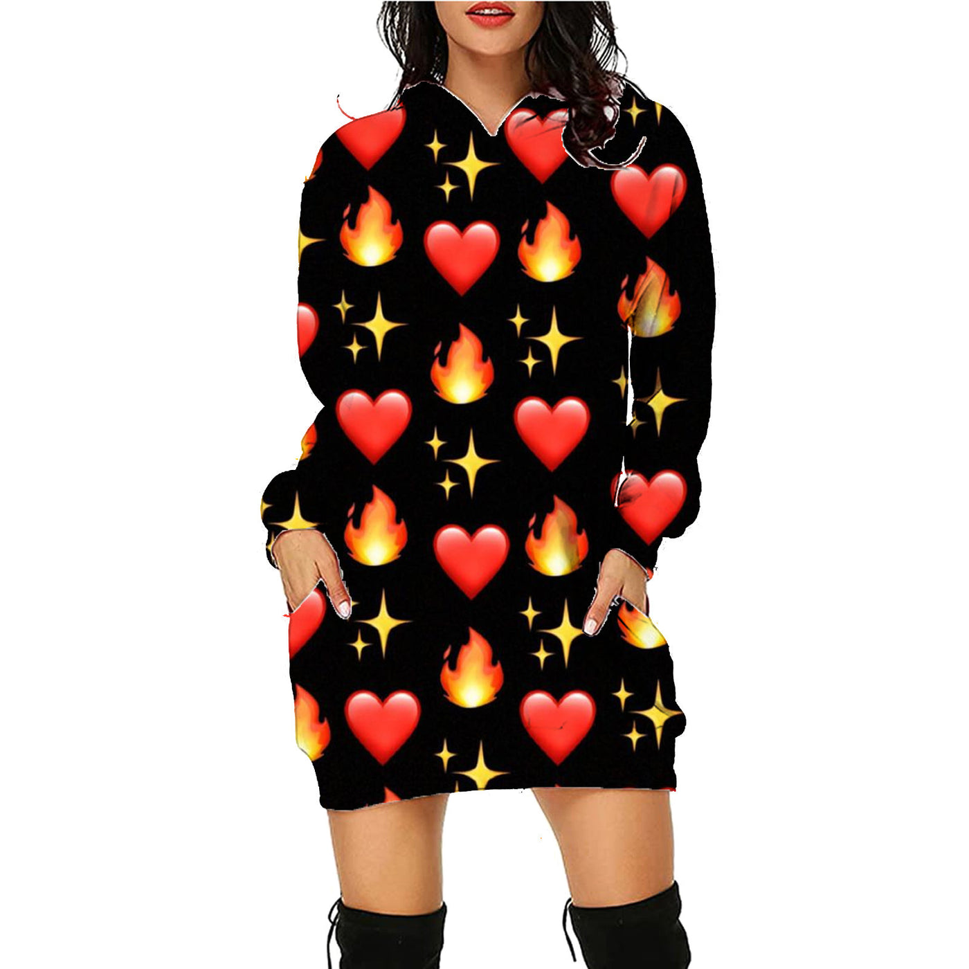 Women Long Hoodie Sweater