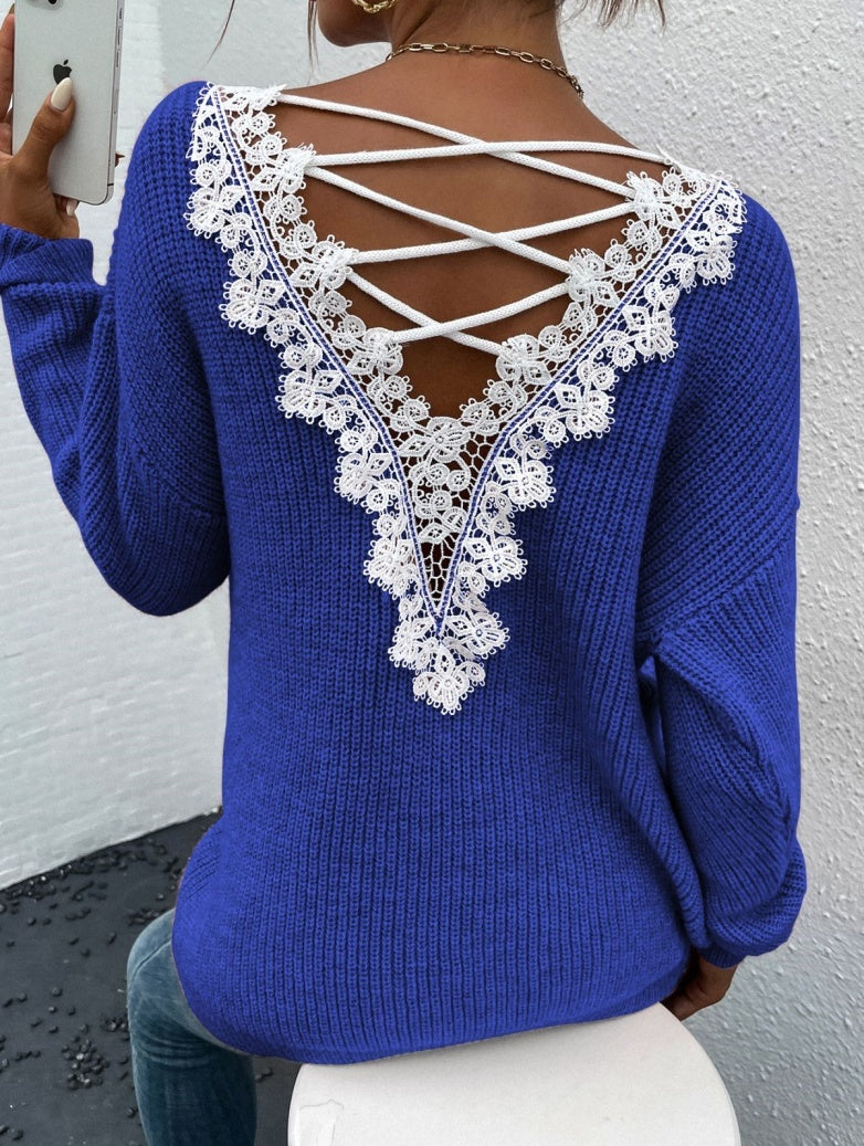 V-neck Sweater for Ladies