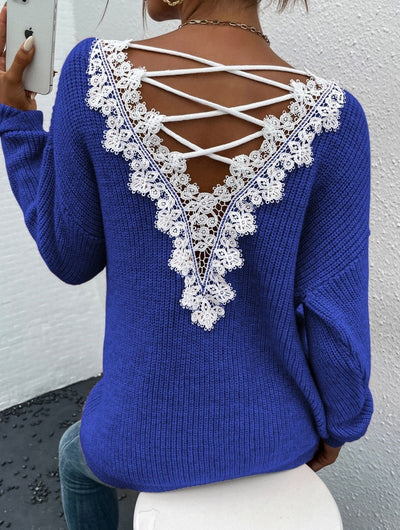 V-neck Sweater for Ladies