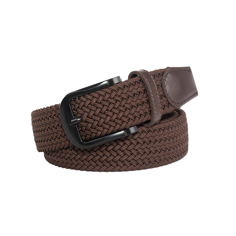 Men's Braided  Elastic Belt