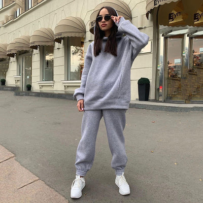 Fashion Solid Color Hoodie