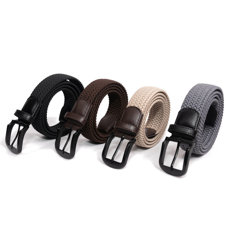 Men's Braided  Elastic Belt