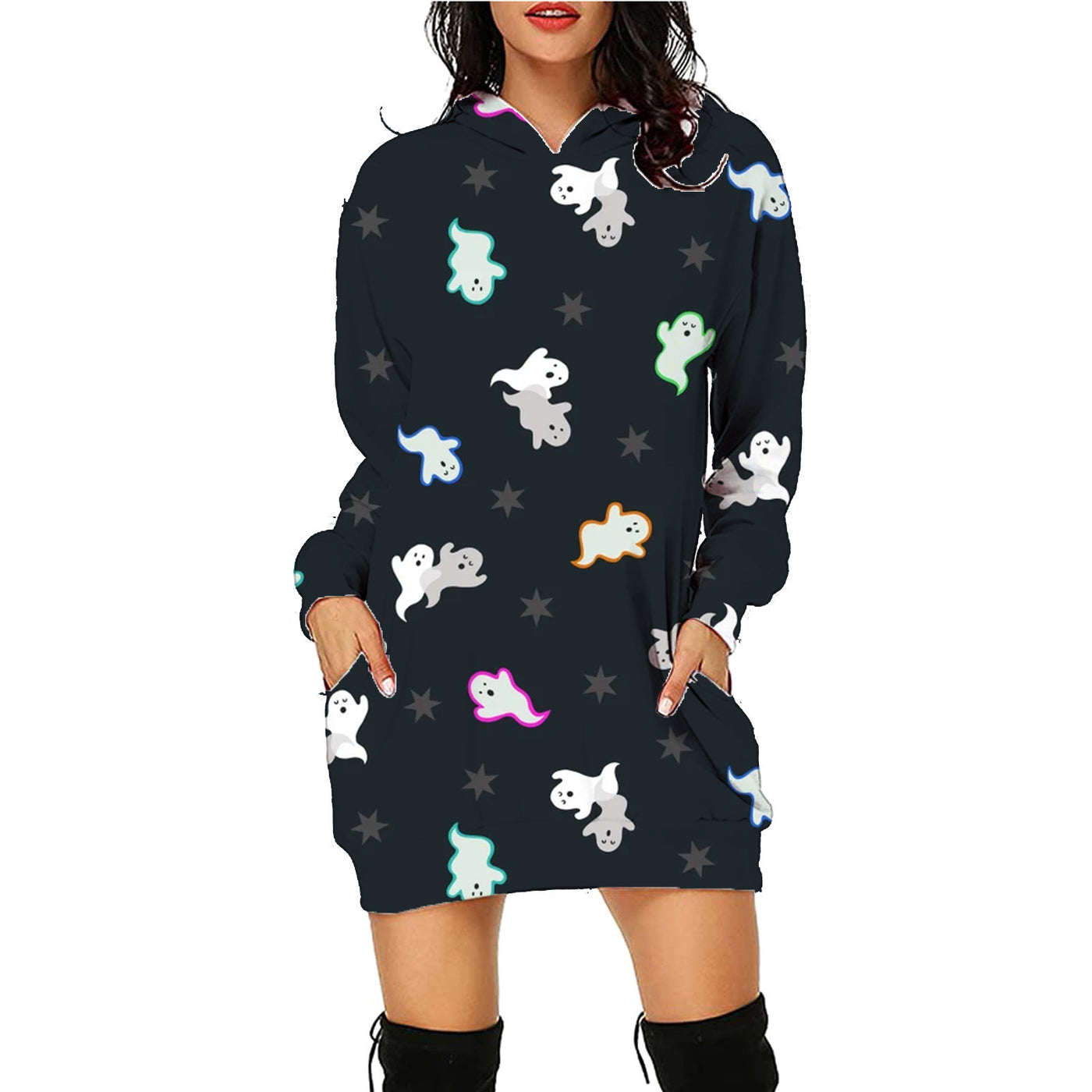 Women Long Hoodie Sweater