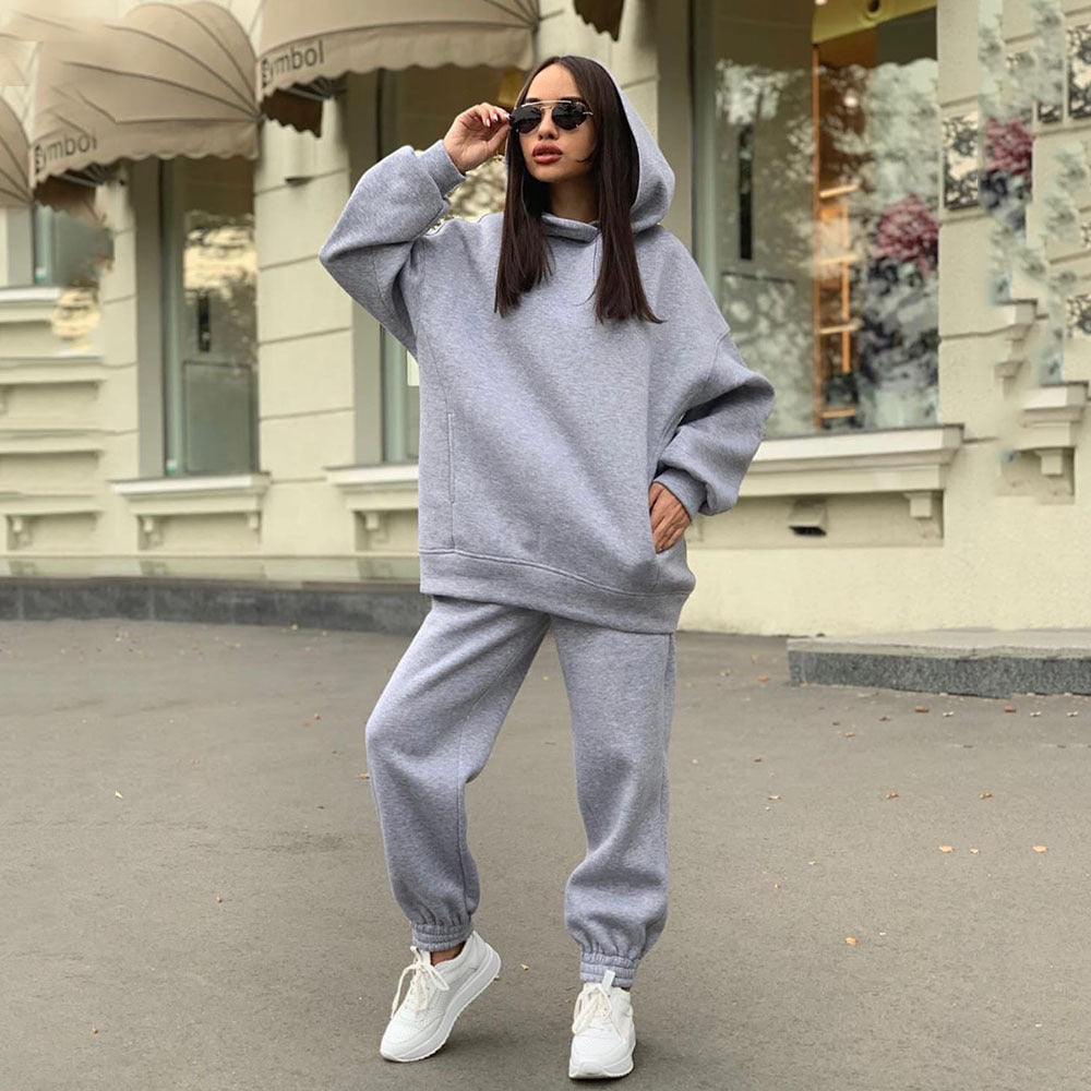 Fashion Solid Color Hoodie