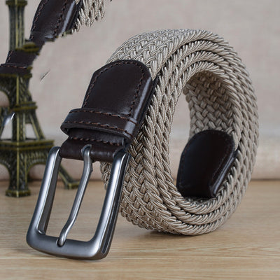 Elastic Canvas Trouser Belt