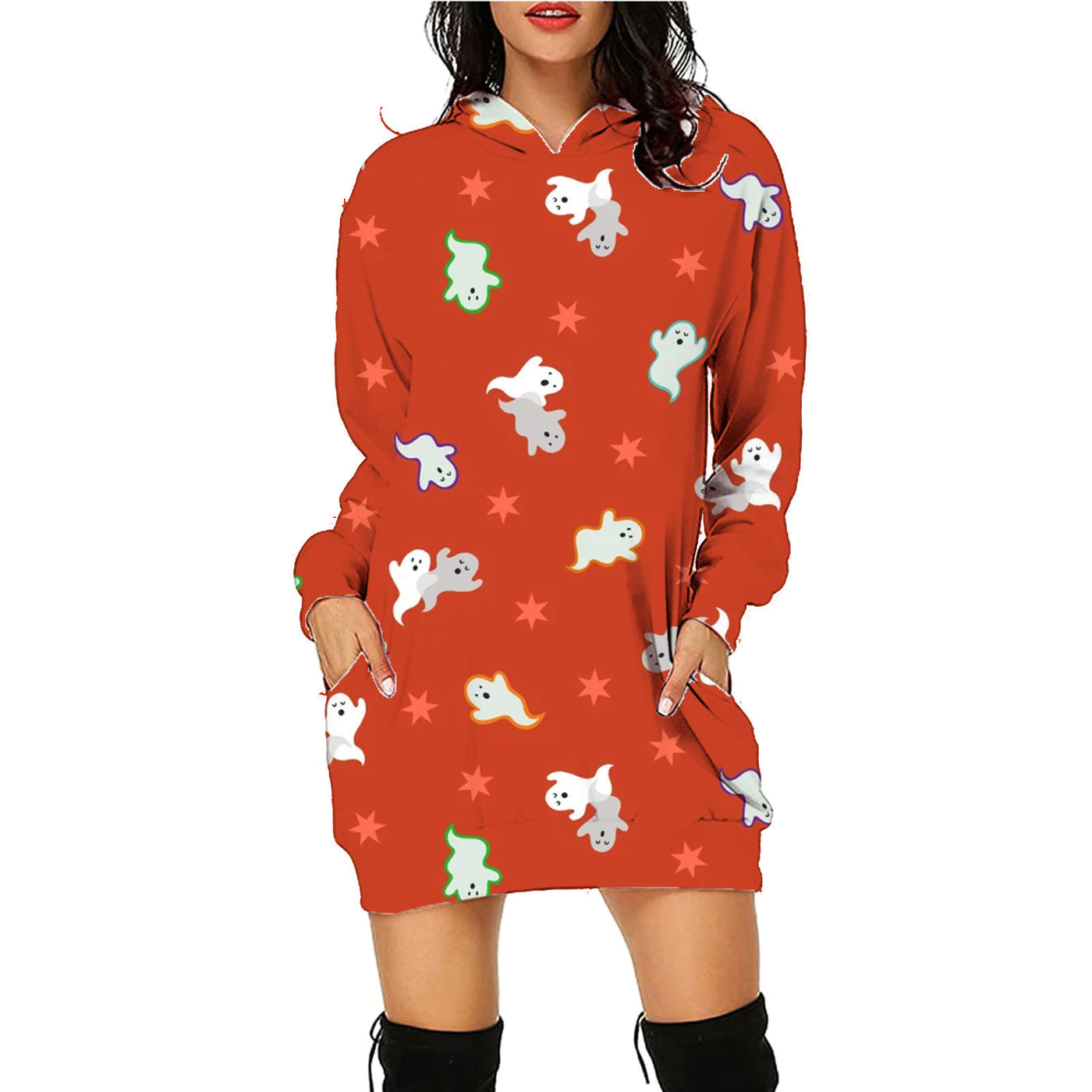 Women Long Hoodie Sweater